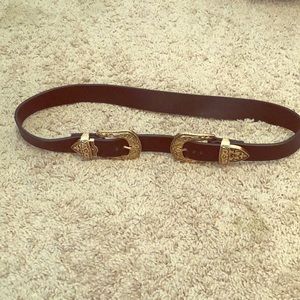 Western black and gold belt